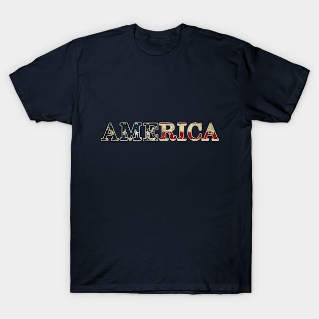 America Flag T-Shirt by letnothingstopyou